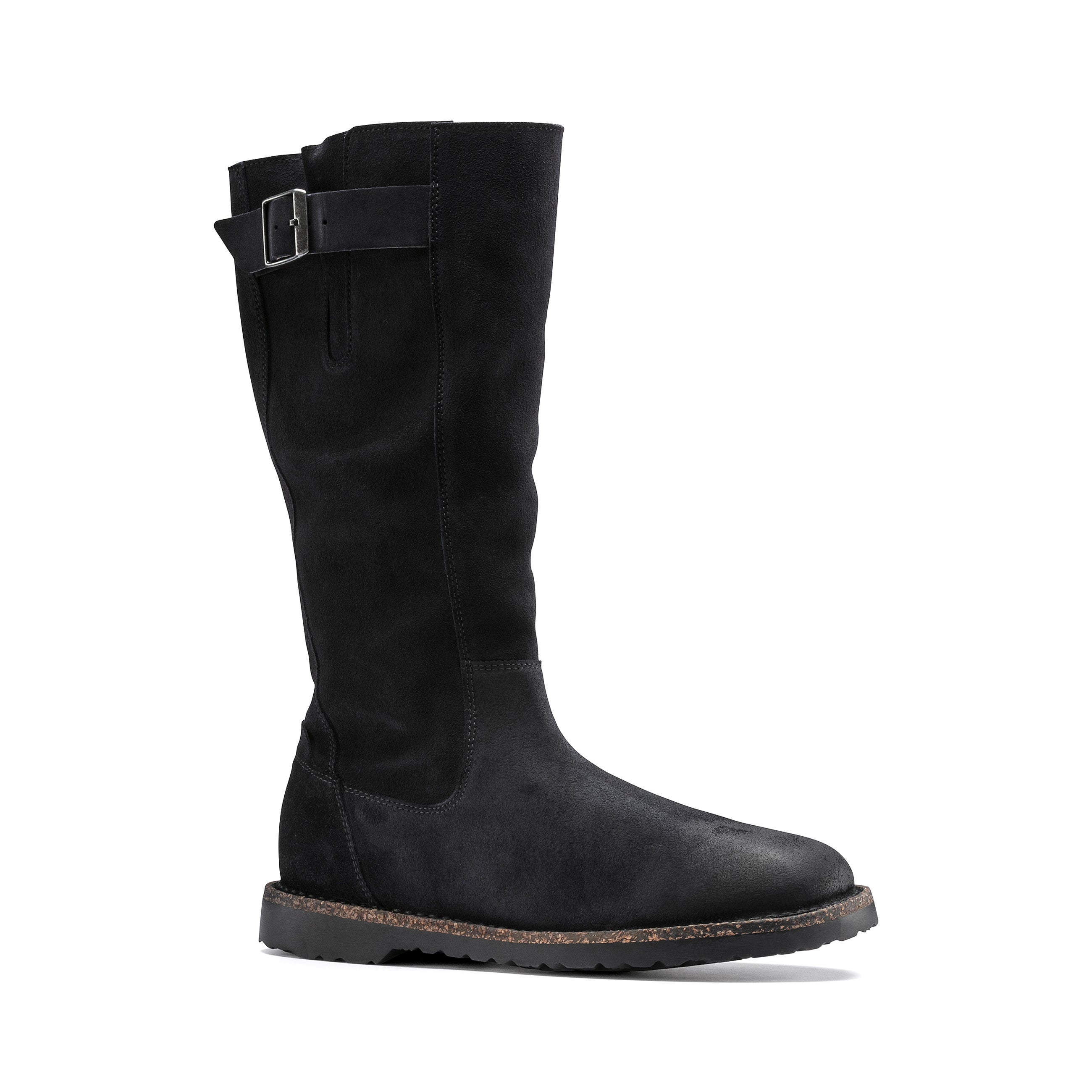 Melrose High Graphite Suede Leather